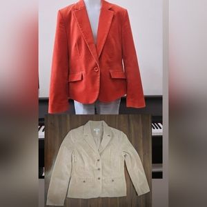 2 Dressbarn women jackets SZ M